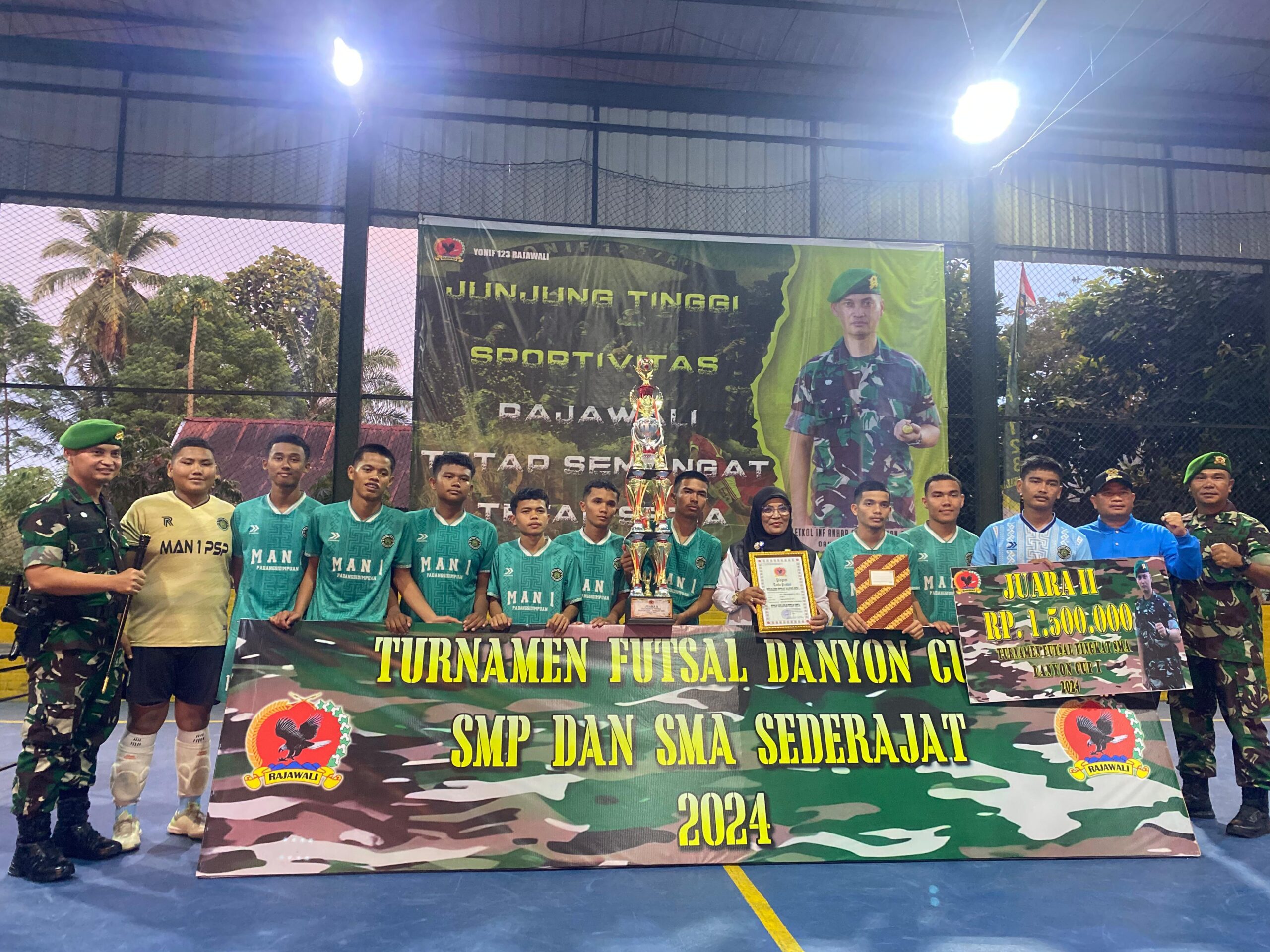 Tim Futsal MAN 1 Padangsidimpuan Raih Juara Futsal Danyon CUP I Se-Kota Padangsidimpuan