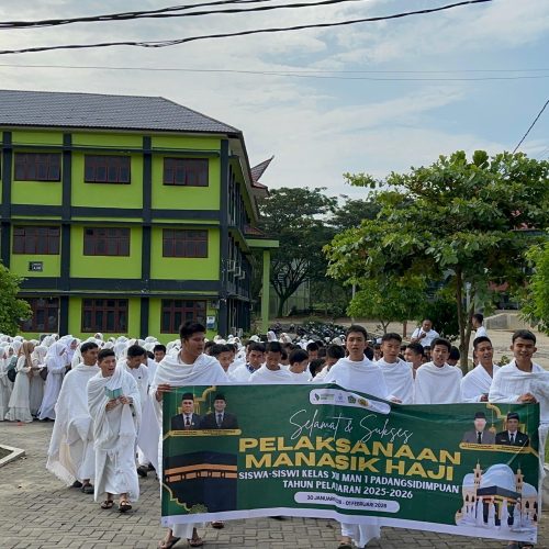 Bimbingan Manasik Haji MAN 1 Padangsidimpuan Berlangsung Tertib dan Lancar