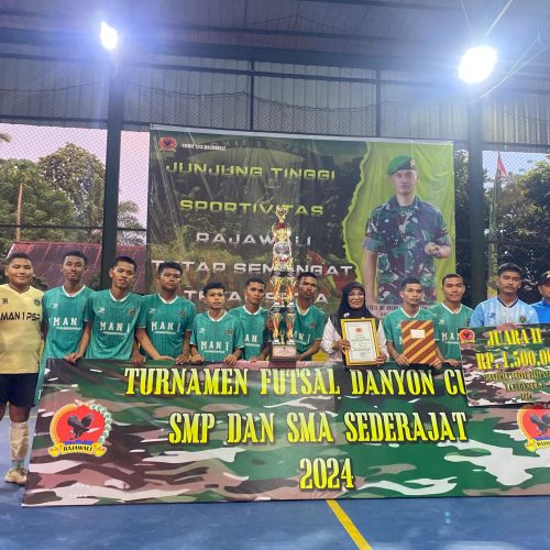 Tim Futsal MAN 1 Padangsidimpuan Raih Juara Futsal Danyon CUP I Se-Kota Padangsidimpuan